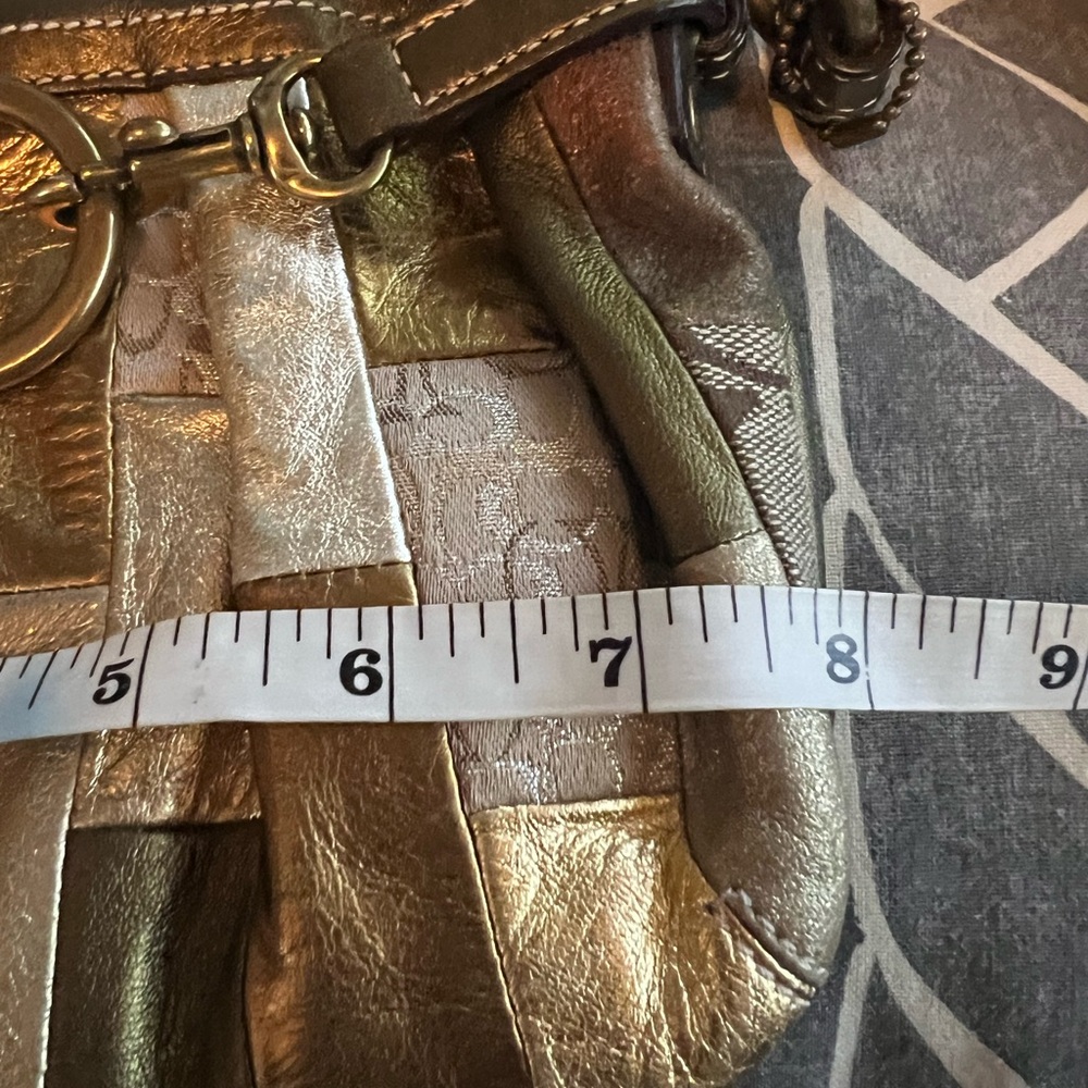 COACH METALLIC PATCHWORK PURSE Great Condition - Picture 16 of 16